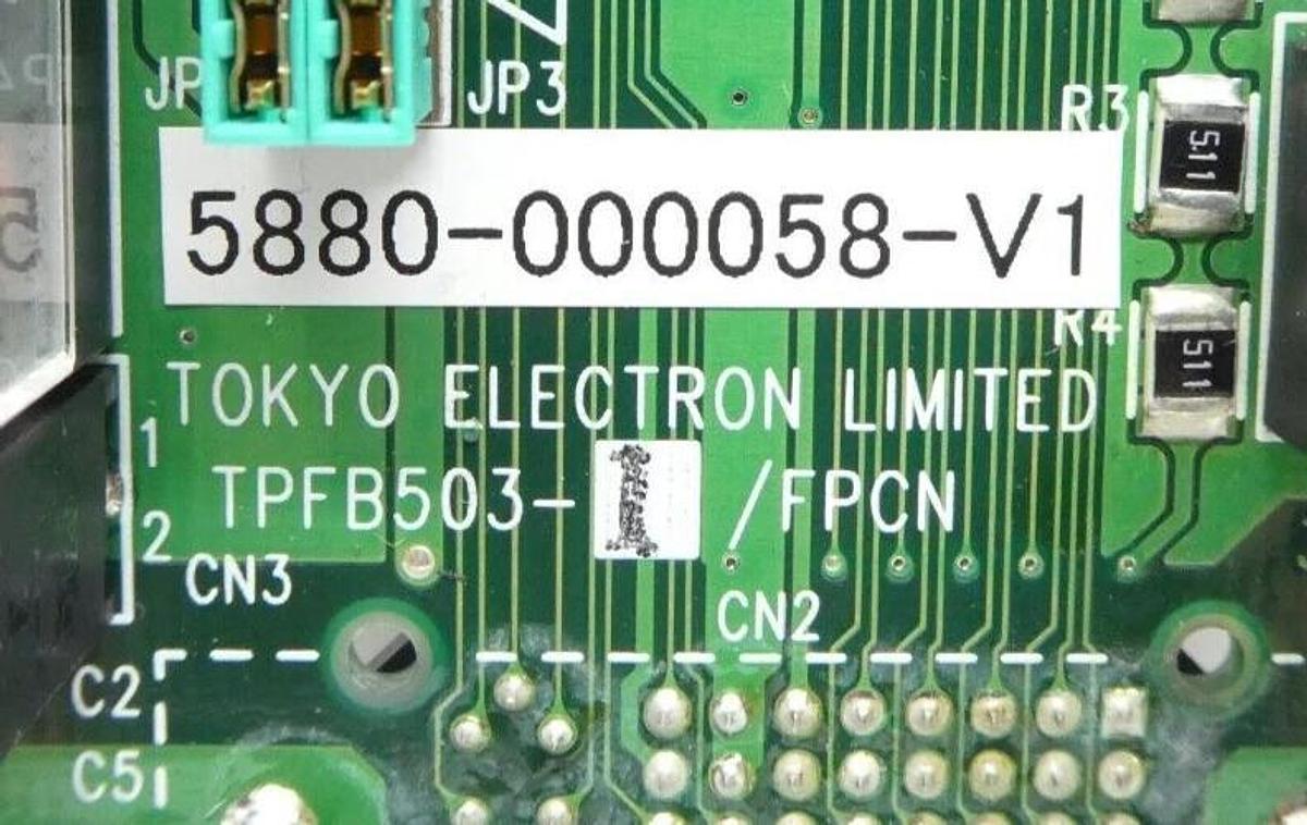TEL Tokyo Electron 5880-000058-V1 Interface PCB TPFB503-1/FPCN New Surplus