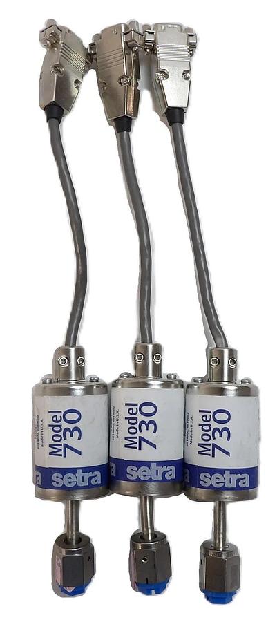 Used Setra 730G100TAD42CZZKA1 Pressure Transducer Model 730 Reseller Lot of 3 Working