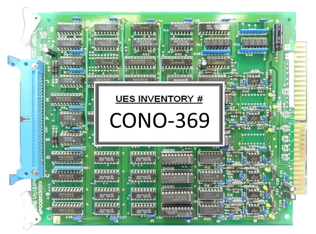 Used JEOL AP002103(00) Lens I/O PCB Card LENS I/O(2)PB JSM-6300F SEM Working Surplus