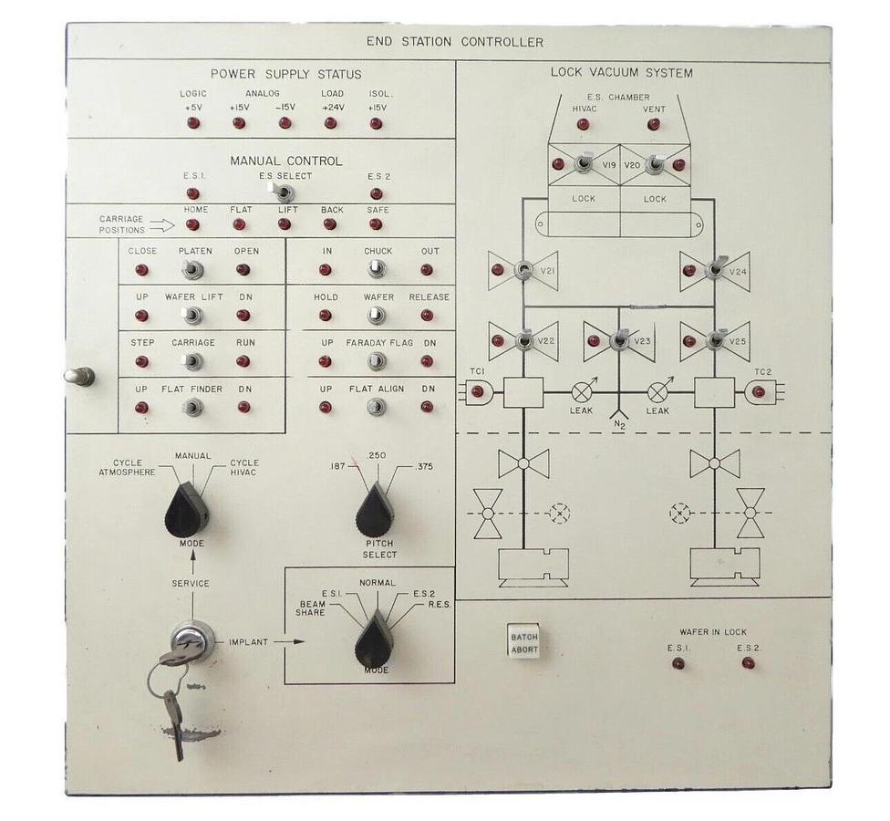 Used Varian VSEA H0581-1 End Station Operator Interface Control Panel 0147001 Working