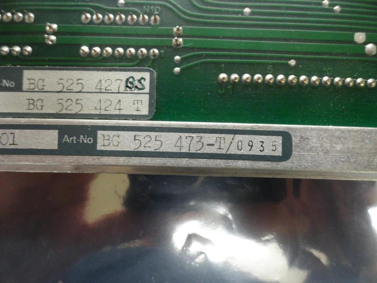Used Balzers BG 525 473 T 4-Channel Heater DA 101 PCB Card BG 525 424 T Used Working