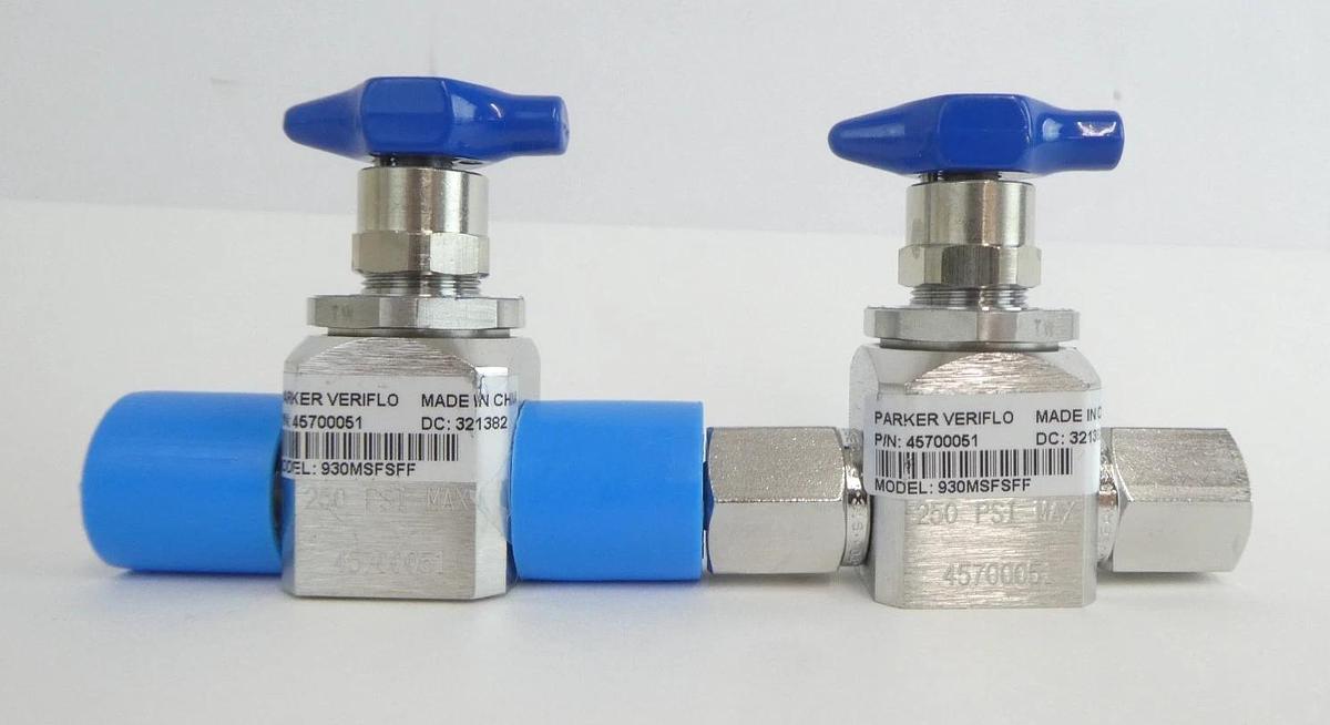 Used Parker Veriflo 930MSFSFF Diaphragm Valve Lot of 5 Working