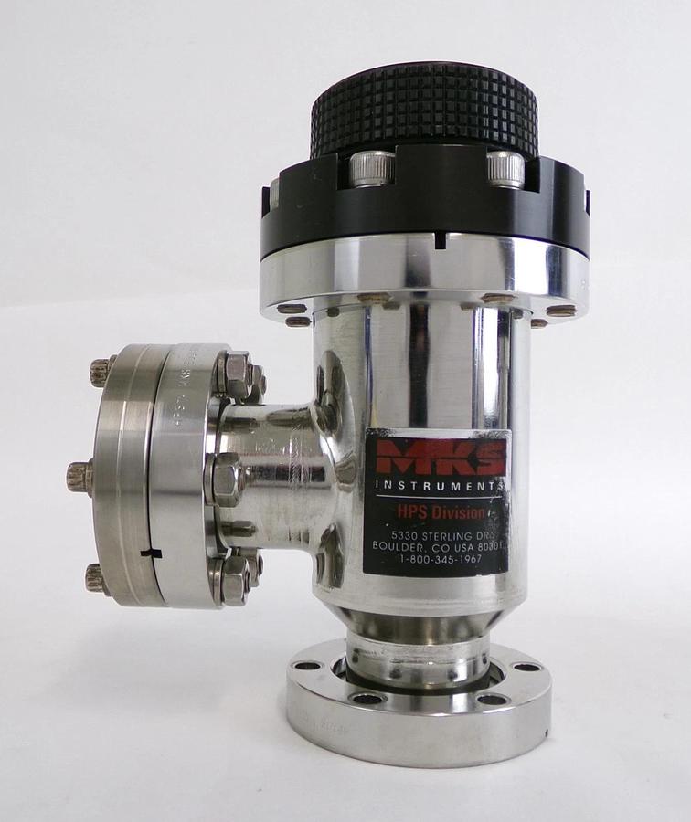 Used MKS Instruments UHV-40-ACC-EAVM Manual UHV Isolation Valve Lot of 2 Surplus