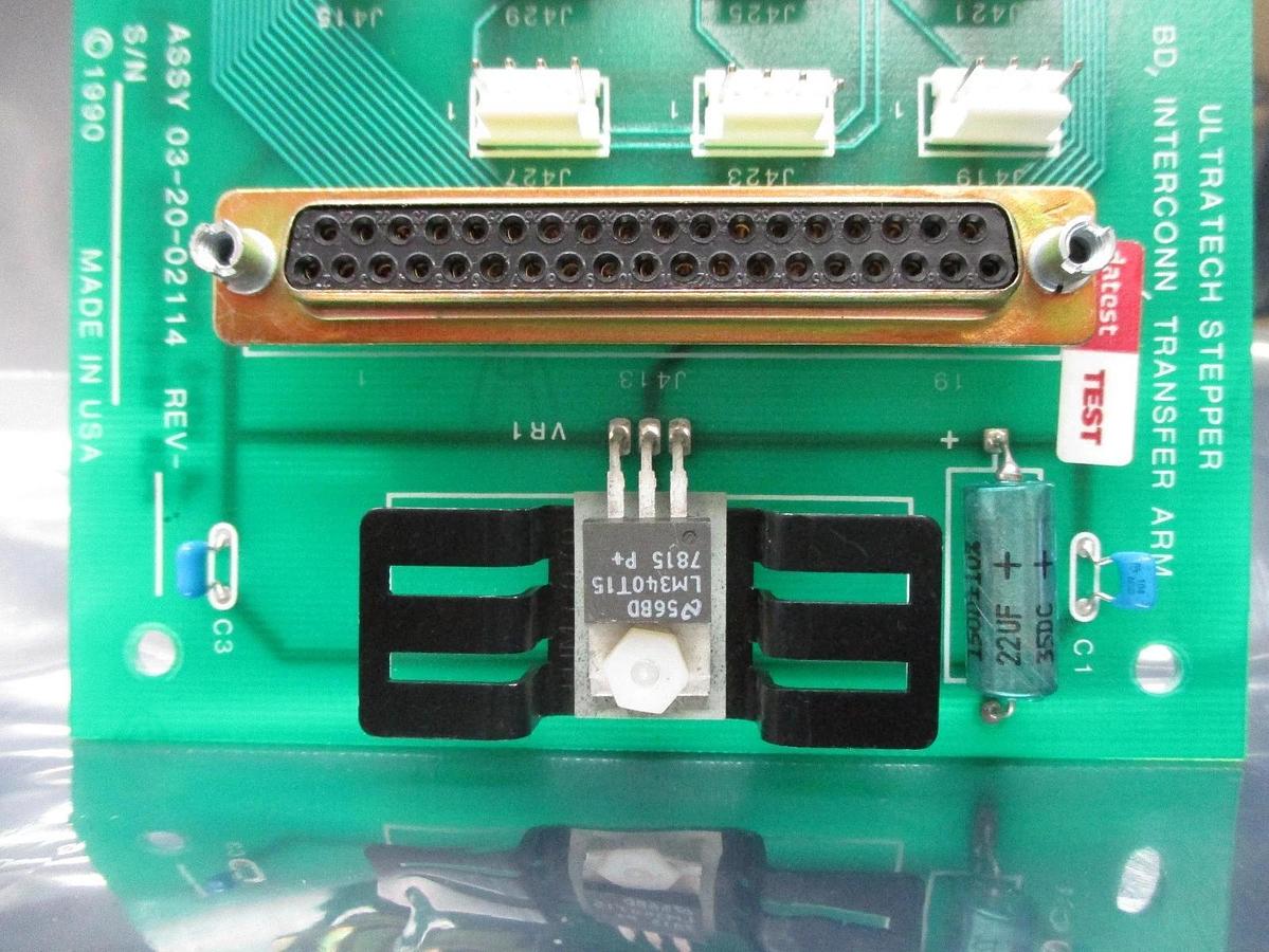 Used Ultratech Stepper 03-20-02114 Transfer Arm Interconnect Board PCB 4700 Used