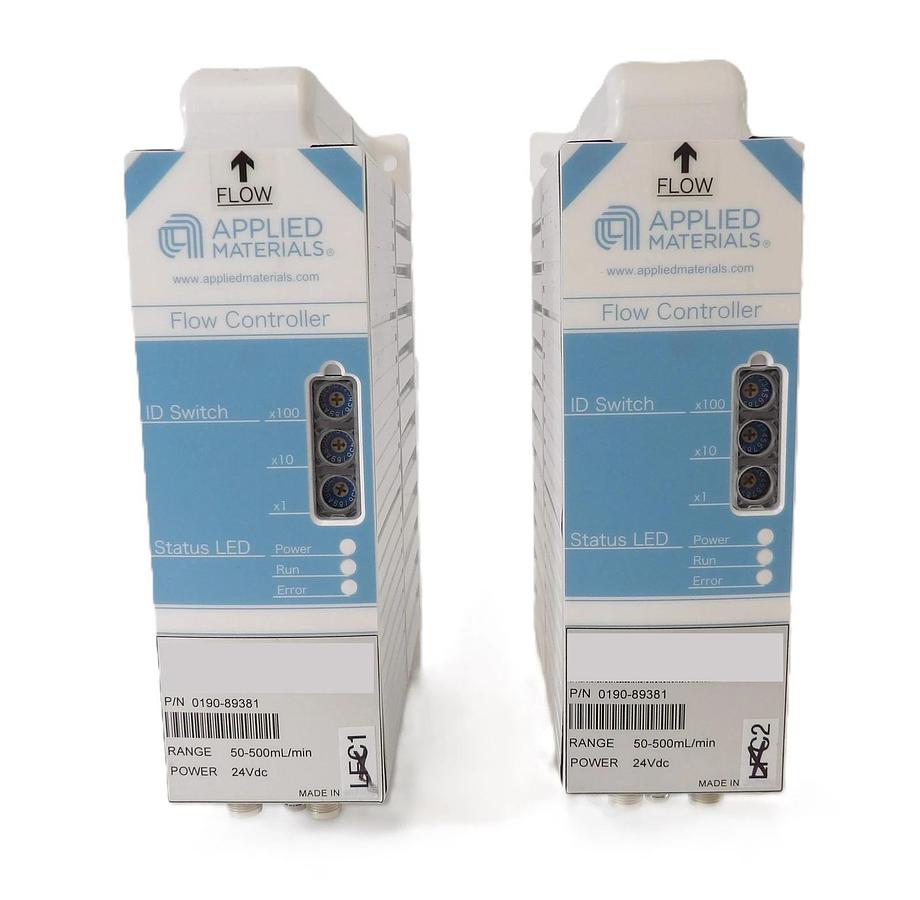 Used AMAT Applied Materials 0190-89381 Flow Controller 50-500mL/min Lot of 2 New