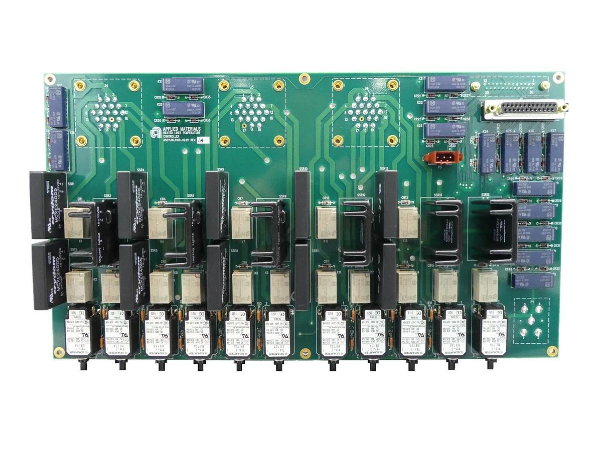 Used AMAT Applied Materials 0100-02411 Heated Lines Temperature Controller PCB Spare
