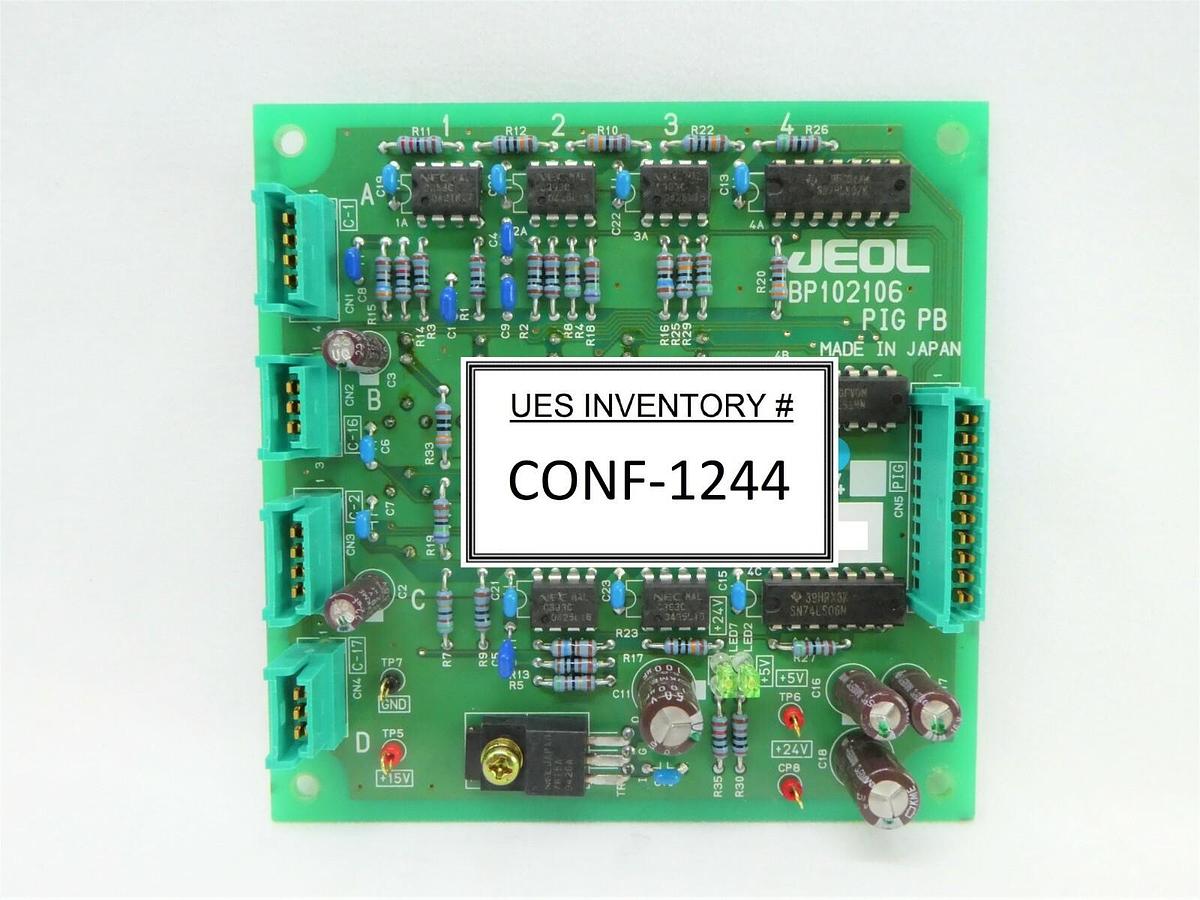 Used JEOL BP102106 PIG PB Board PCB 2TP-3A304 JWS-2000 Wafer Defect SEM Working Spare