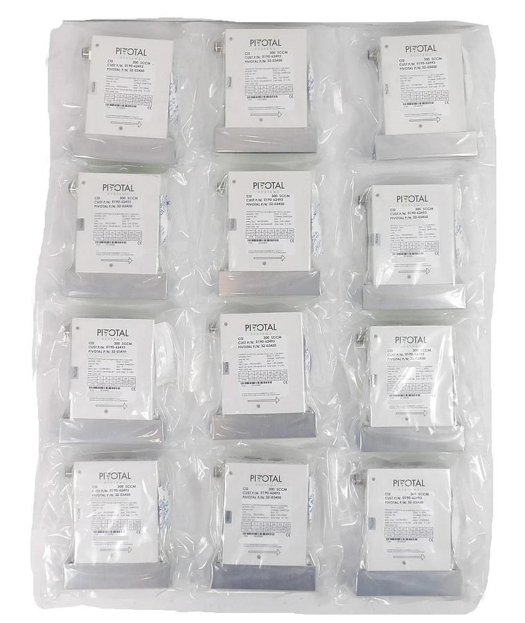 Used Pivotal Systems 32-03450 Mass Flow Controller MFC AMAT 0190-62493 Lot of 12 New
