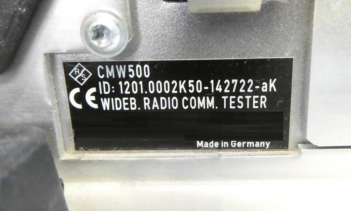 Used Rohde & Schwarz 1201.0002K50 Wideband Radio Comm Tester CMW 500 Non-Signaling