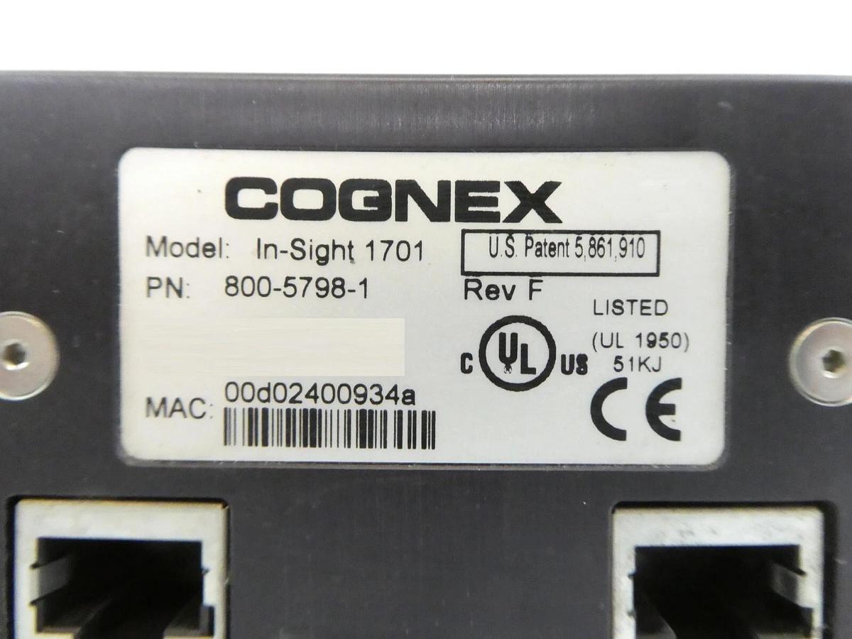 Used Cognex 800-5798-1 OCR Scanner Wafer Inspection Reader In-Sight 1701 Working