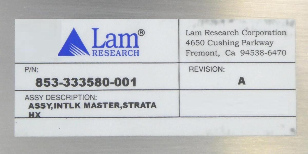 Used Lam Research 853-333580-001 Strata HX Master Interlink Assembly Working Spare