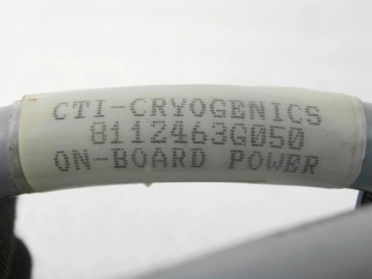Used CTI-Cryogenics 8112463G050 Cryogenic Pump Power Cable On-Board 5 Foot Working