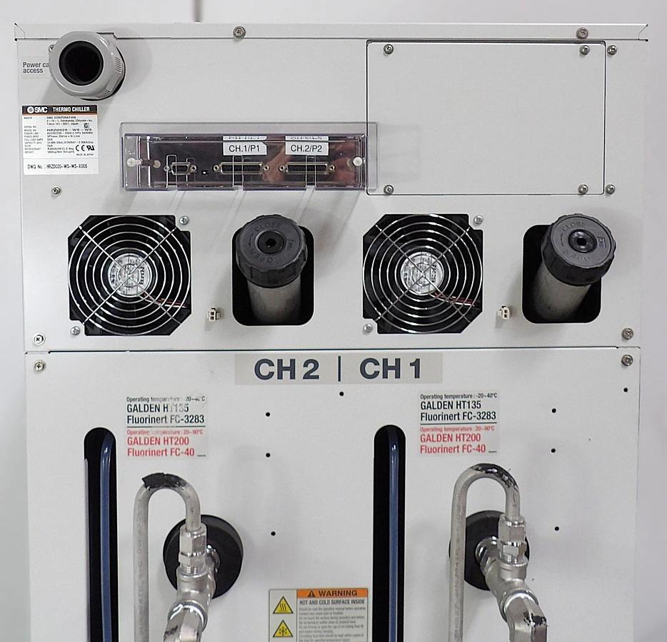 Used SMC HRZD020-WS-WS 20kW Dual Channel Refrigerated Chiller Galden Tested Working
