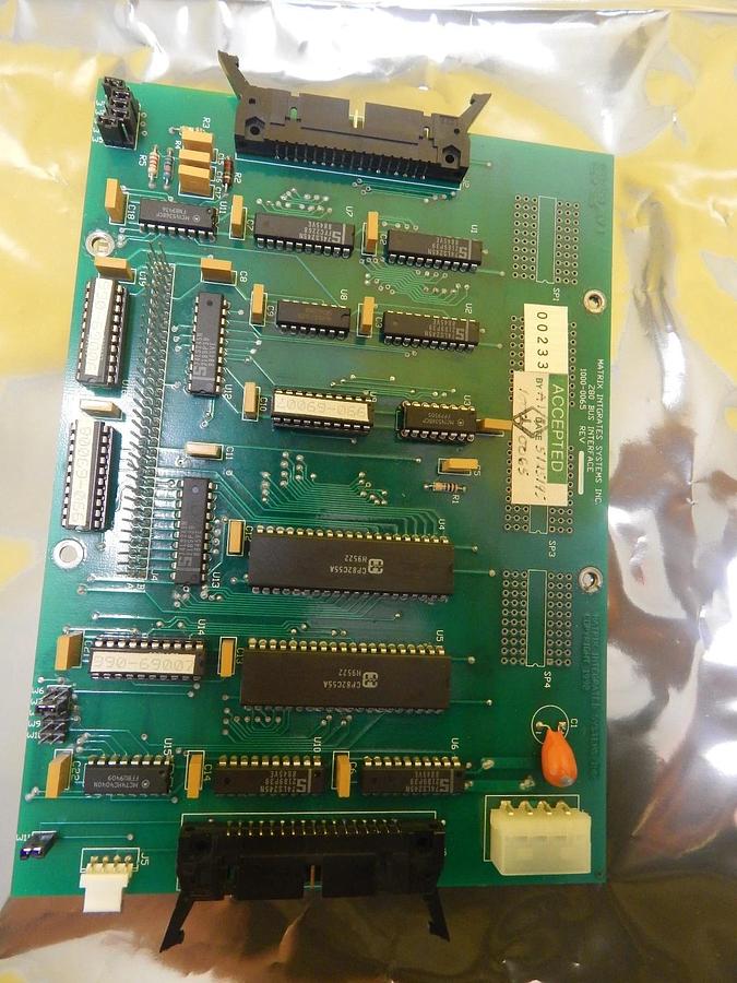 Used Matrix Integrated Systems 1000-0065 Z80 Bus Interface PCB Board System 10 Used