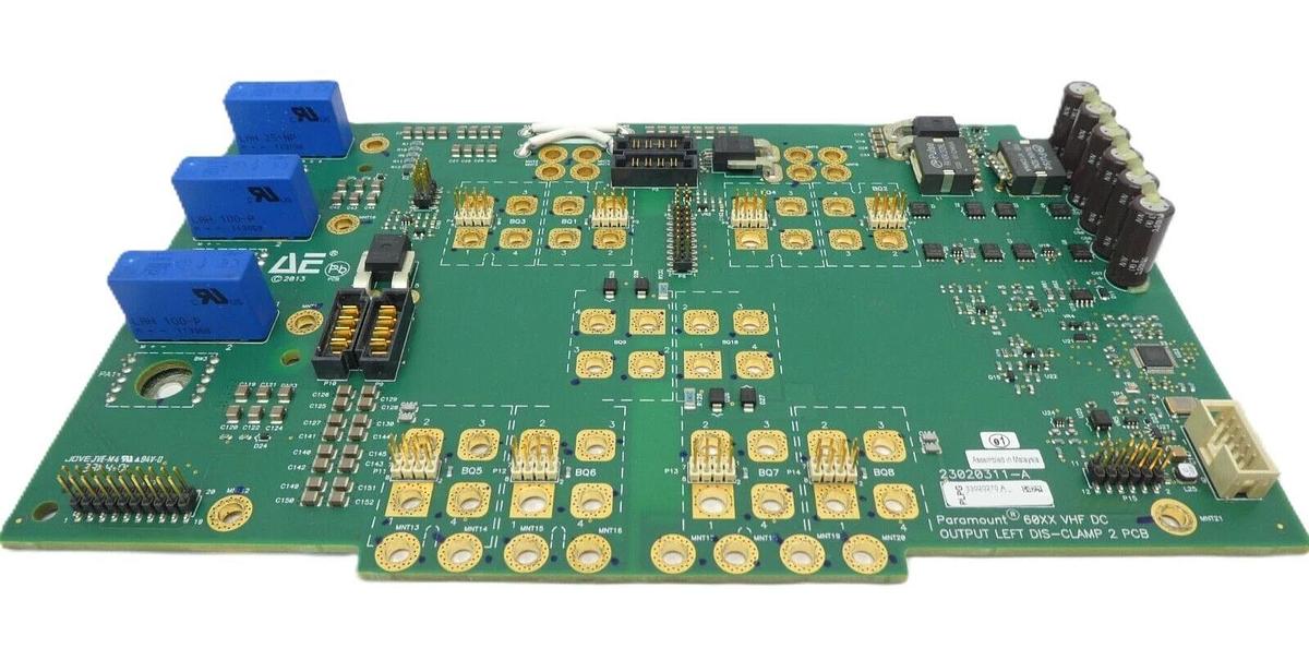 Used AE Advanced Energy 23020311-A Paramount Output Left DIS-Clamp 2 PCB 33020270