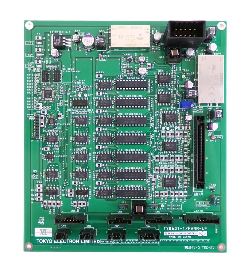 Used TEL Tokyo Electron 5880-000093-V1 Process PCB TYB631-1/FANR-LF Working Surplus