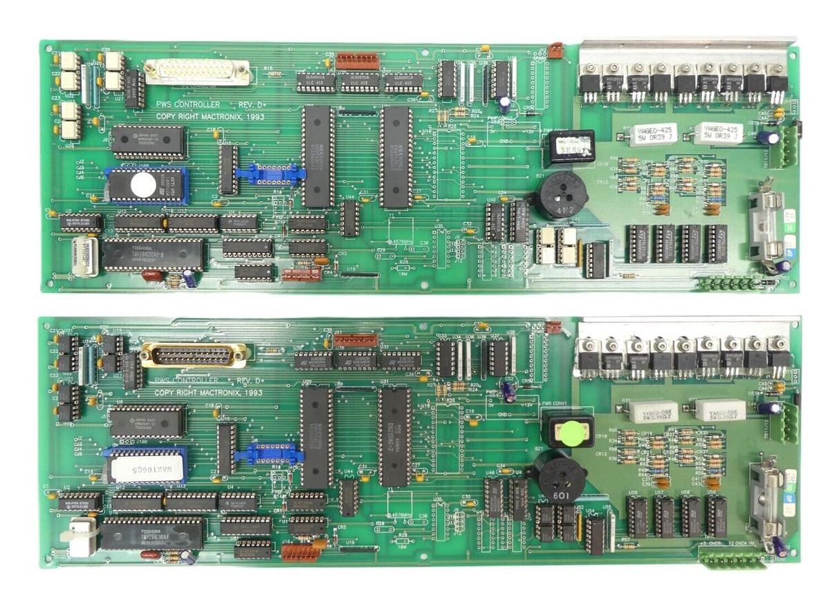 Used Mactronix PWS Controller PCB Reseller Lot of 2 Working Surplus