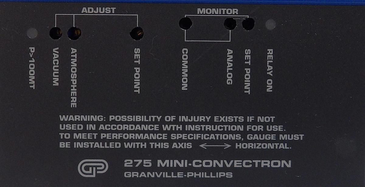 Used MKS Granville-Phillips 275801-EU Mini-Convectron Gauge Lot of 5 Working