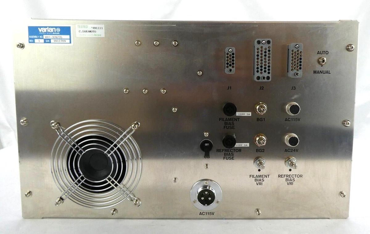 Used Varian V87-309235 Electron Flood Controller Assembly Working Surplus