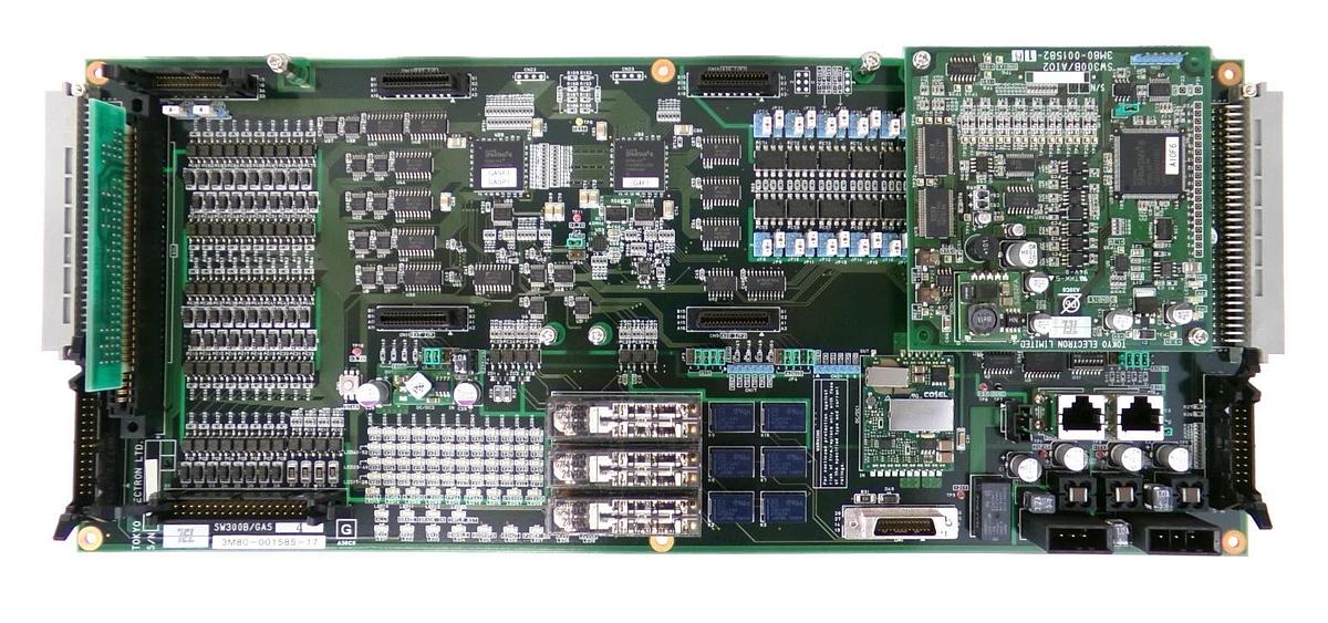Used TEL Tokyo Electron 3M80-001585-17 Processor PCB SW300B/GAS4 SW300B/AI02 Working