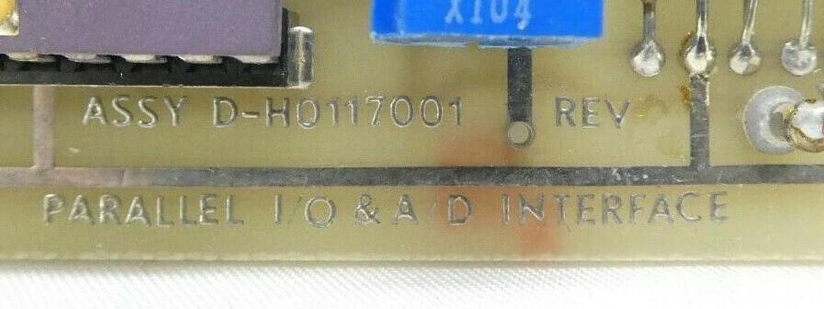 Used Varian Semiconductor VSEA D-H0117001 Parallel I/O Interface PCB H0117001 Rev. D