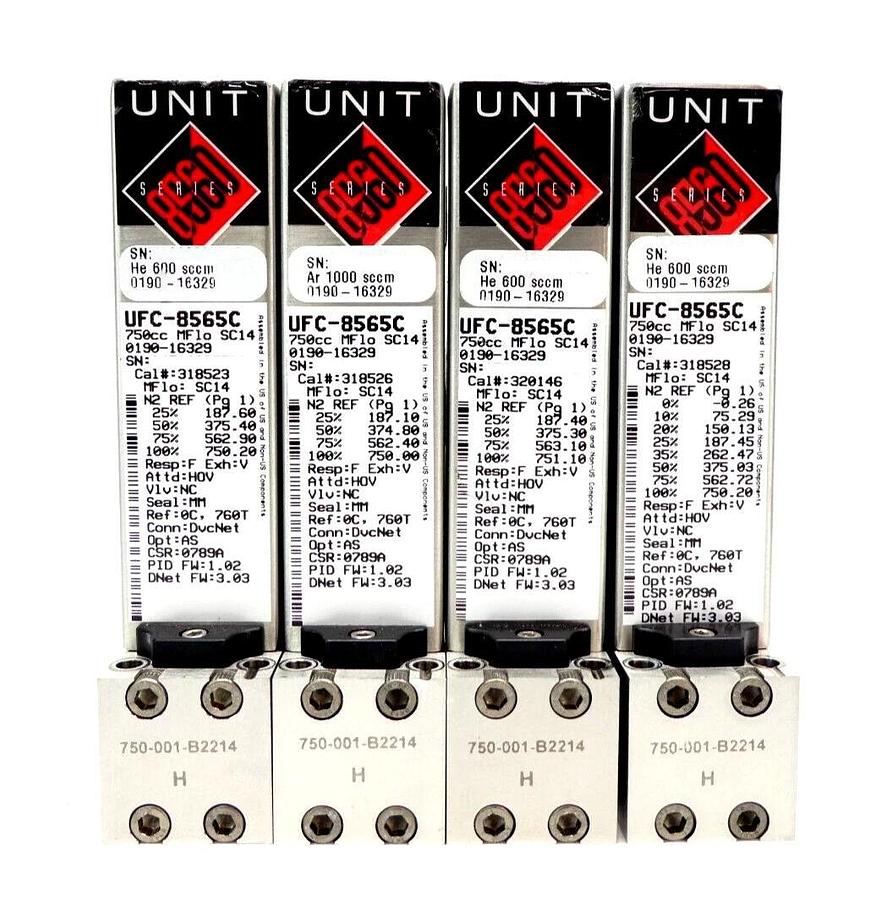 Used UNIT Instruments UFC-8565 Mass Flow Controller MFC UFC-8565C Reseller Lot of 14