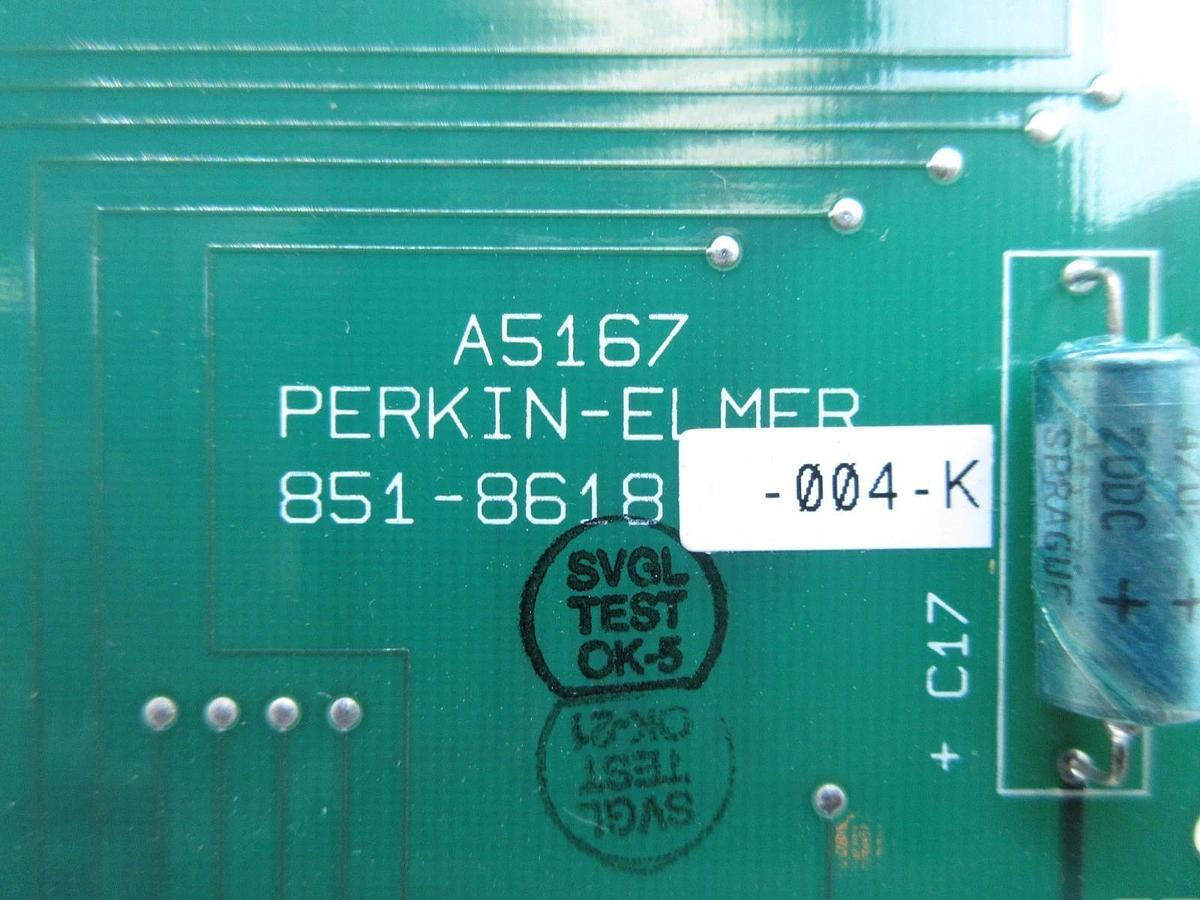 Used Perkin-Elmer 851-8618-004 Processor PCB Card A5167 Rev. K SVG ASML 90S Used