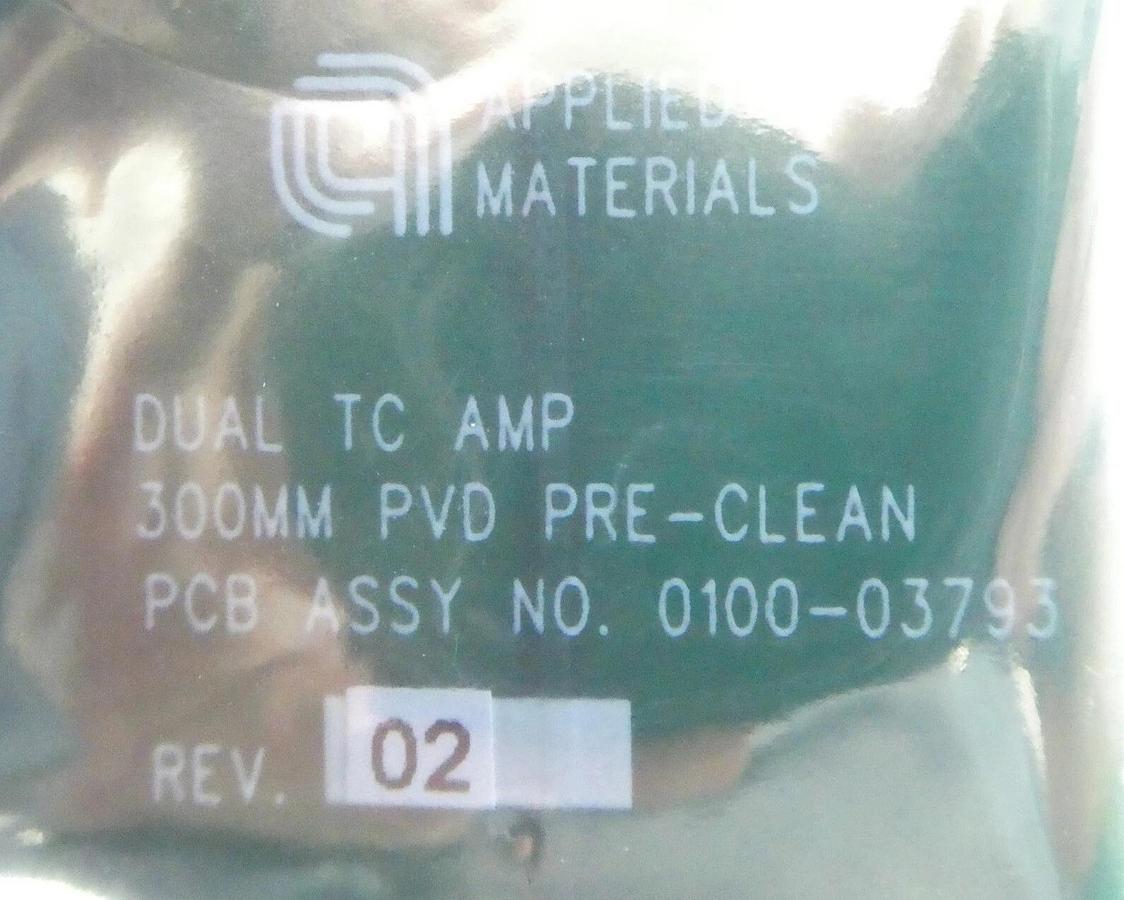 AMAT Applied Materials 0100-03793 Dual TC AMP 300mm PVD Pre-Clean PCB New Spare