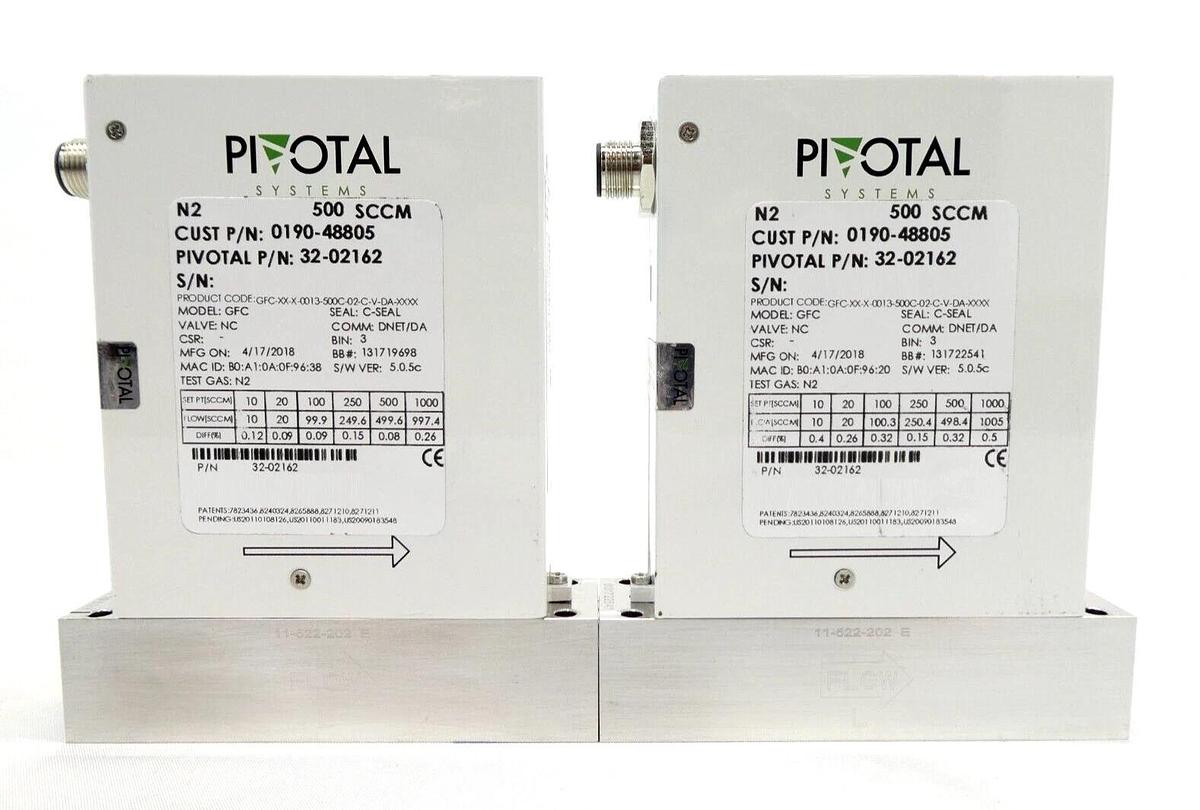 Used Pivotal Systems GFC Mass Flow Controller MFC 32-02154 32-02131 Lot of 10 Working