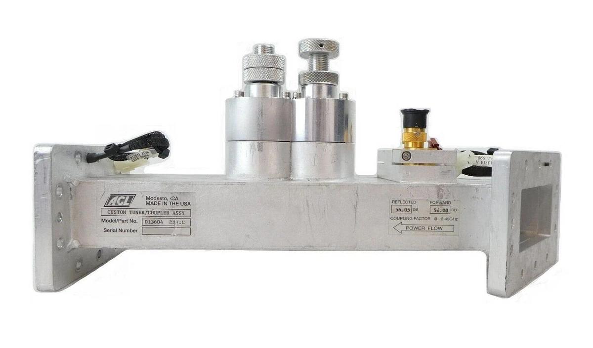 Used AGL D13604 HDP CVD Magnetron Tuner Waveguide Coupler Microwave RF ASTeX Working