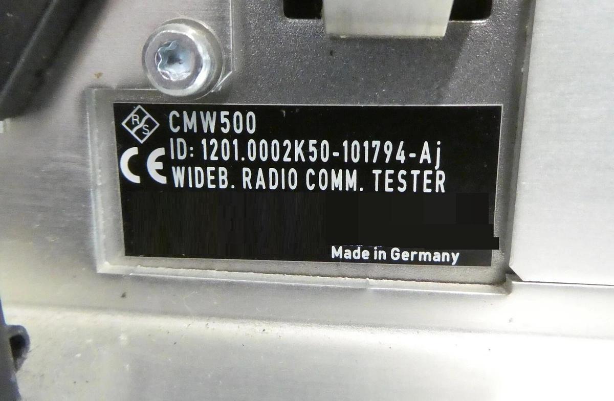 Used Rohde & Schwarz 1201.0002K50 Wideband Radio Tester CMW 500 Working