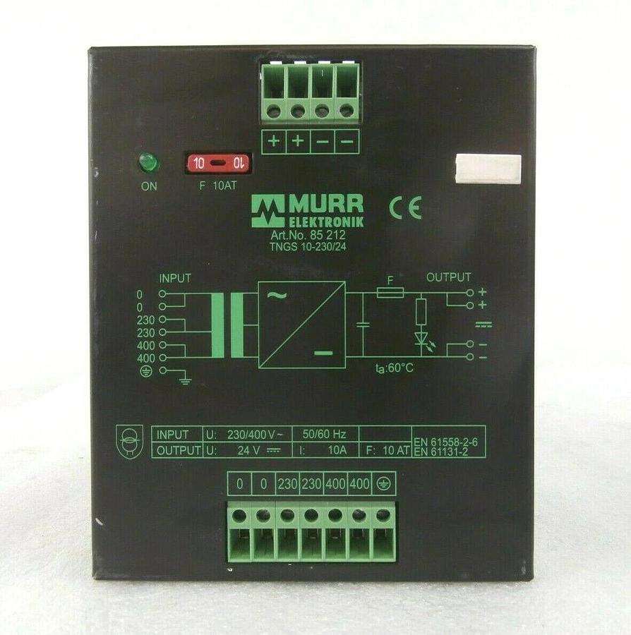 Used Murr Elektronik TNGS 10-230/24 DC Power Supply 85 212 Reseller Lot of 2 Working