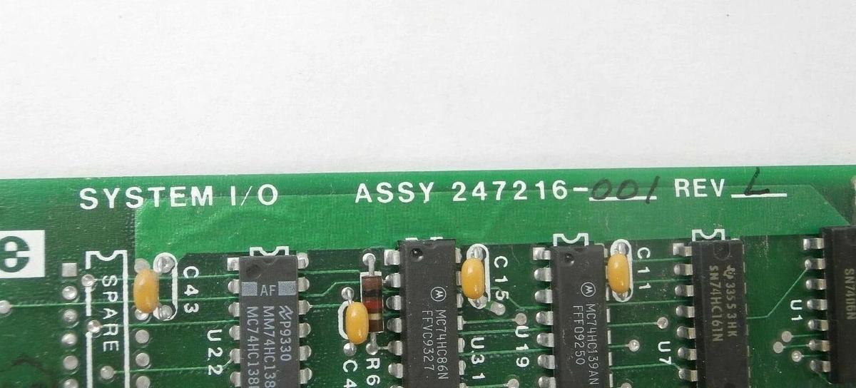 Used Electroglas 247216-001 System I/O PCB Card 247215-001 Working Surplus