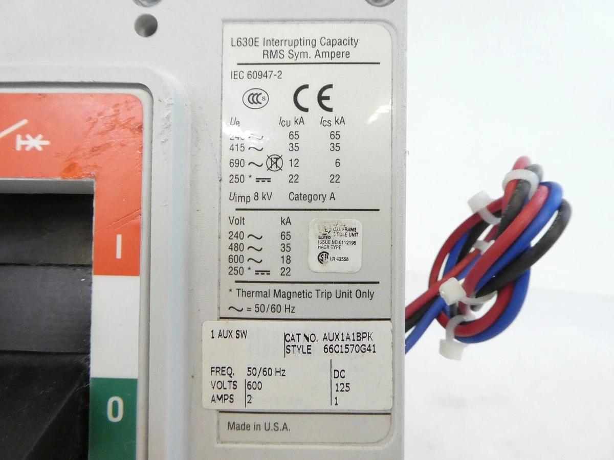 Used Eaton LGE3630NN 3-Pole Industrial Circuit Breaker Module L630E Working Surplus