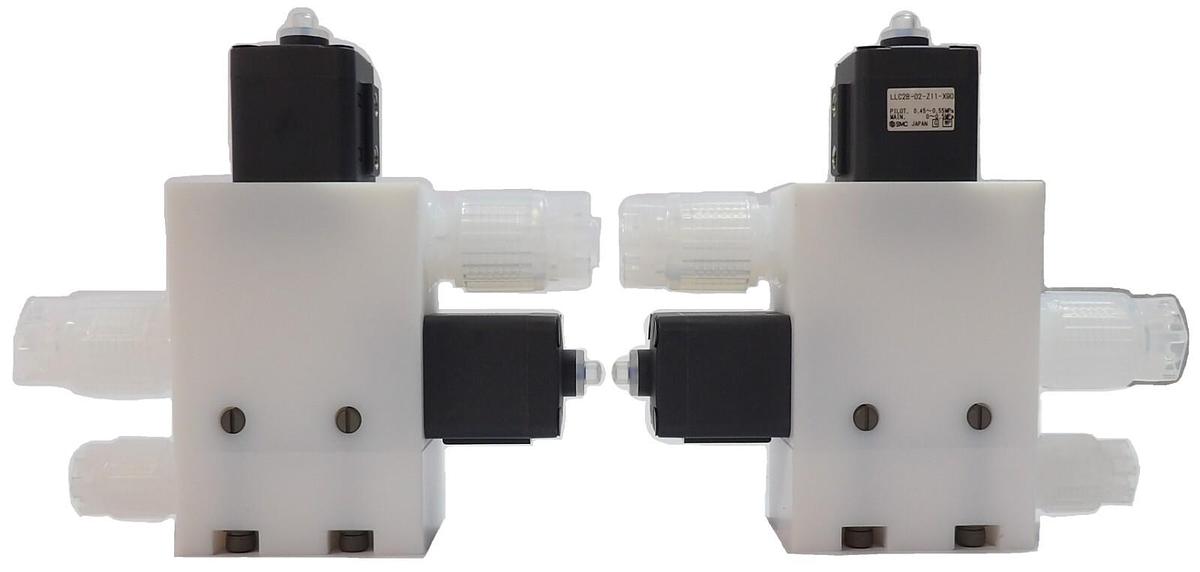 Used SMC LLC2B-02-Z11-X90 High Purity Chemical Valve Reseller Lot of 2 New Surplus
