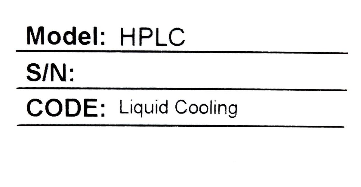 Used Finetech HPLC Liquid Chromatography Water Cooling System Untested Surplus
