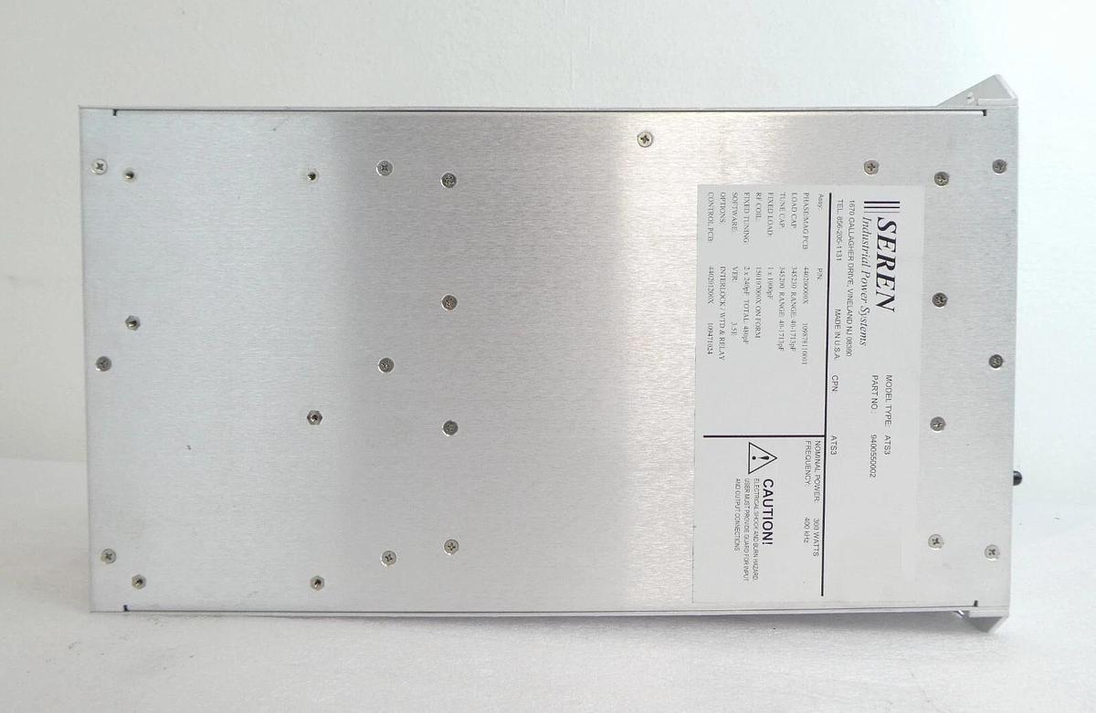 Used Seren IPS 9400550002 Automatic RF Matching Network ATS3 300W 400kHz Working