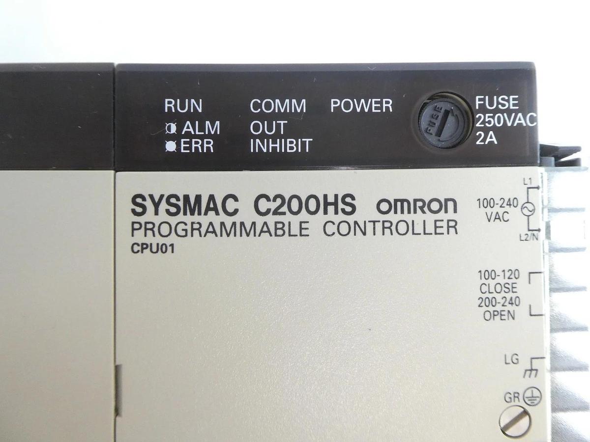 Used Omron Sysmac C200HS Programmable Logic Controller PLC Working Surplus