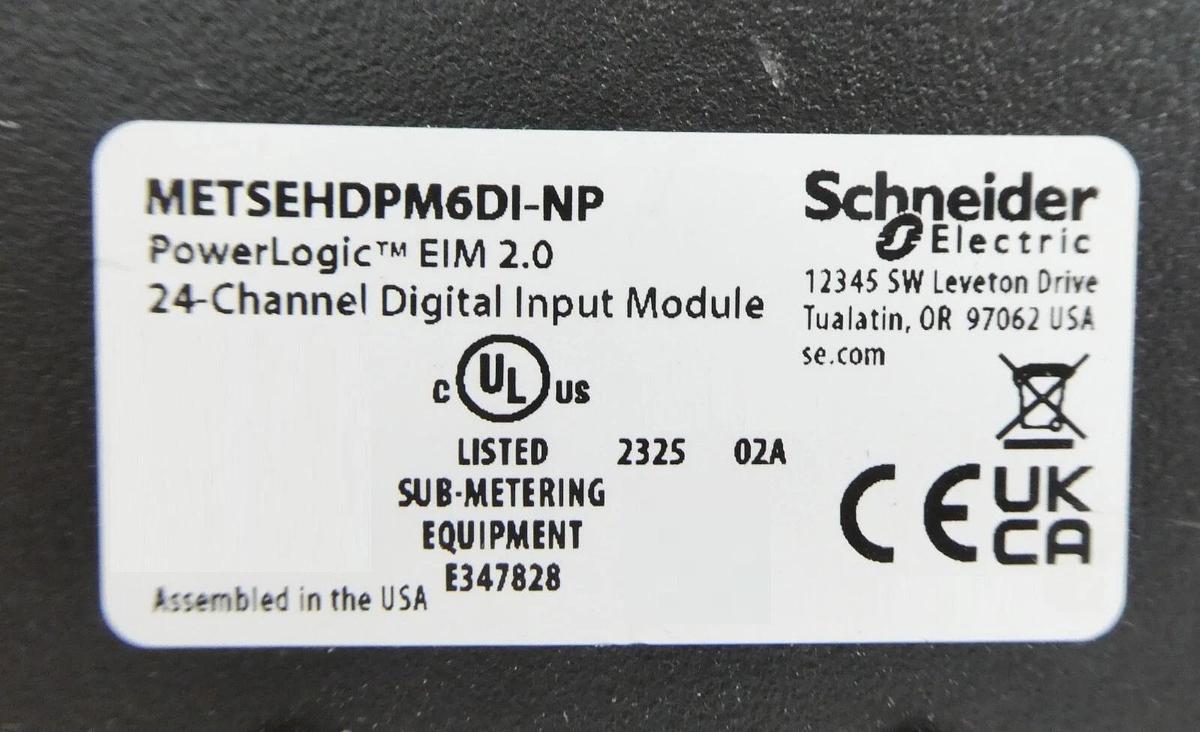 Used Schneider Electric PowerLogic EIM 2.0 24-Channel Digital Input Module Working