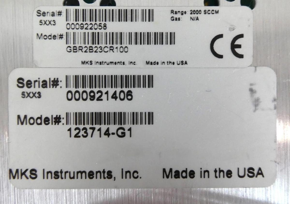Used MKS Instruments 123714-G1 GBROR InSitu Flow Verifier Working Surplus