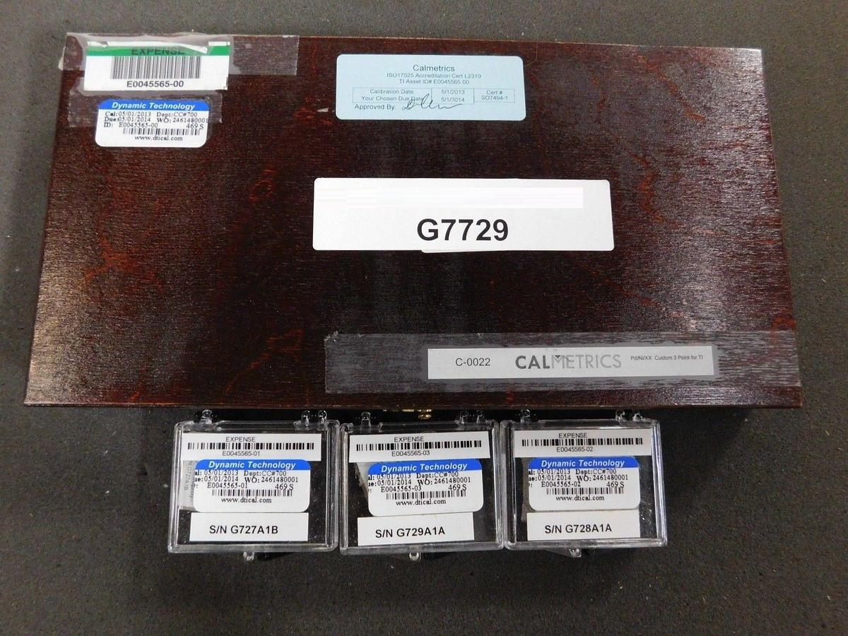 Used CALMETRICS SO7494-1 ISO17025 Accreditation Cert L2319 Set Working Surplus