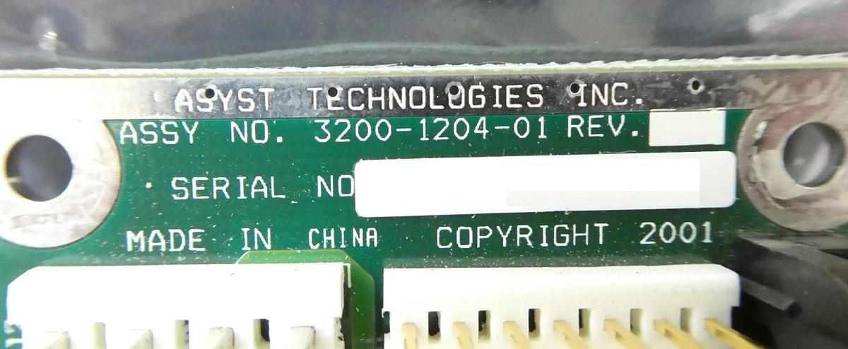 Used Asyst Technologies 3200-1204-01 Interface Board PCB Working Surplus