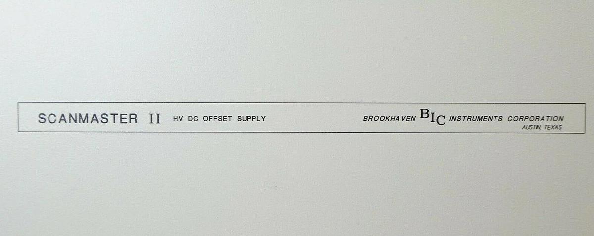 Refurbished Brookhaven 25520160 HV DC Offset Supply SCANMASTER II Varian OEM Refurbished