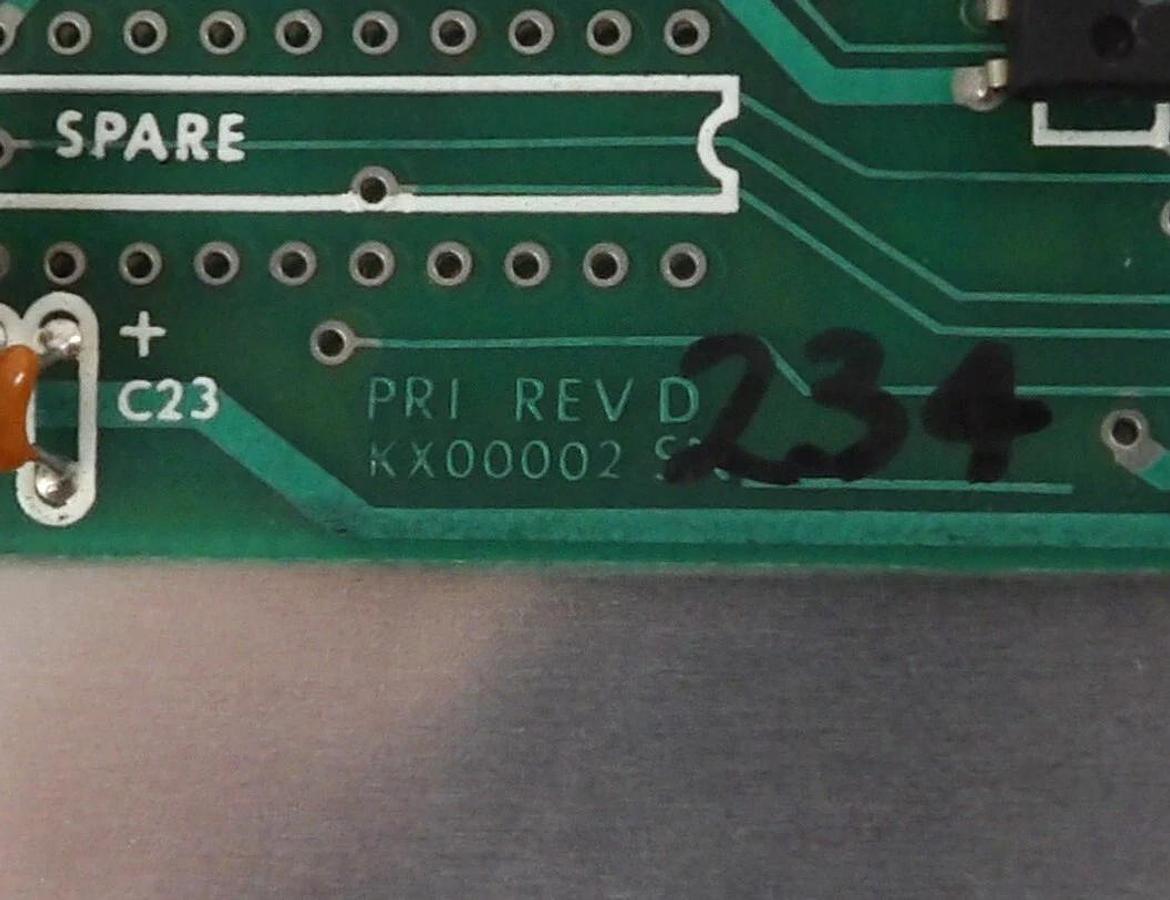 Used PRI Automation KX00002 CPU 85 Pitch Control Board PCB Card Working Surplus