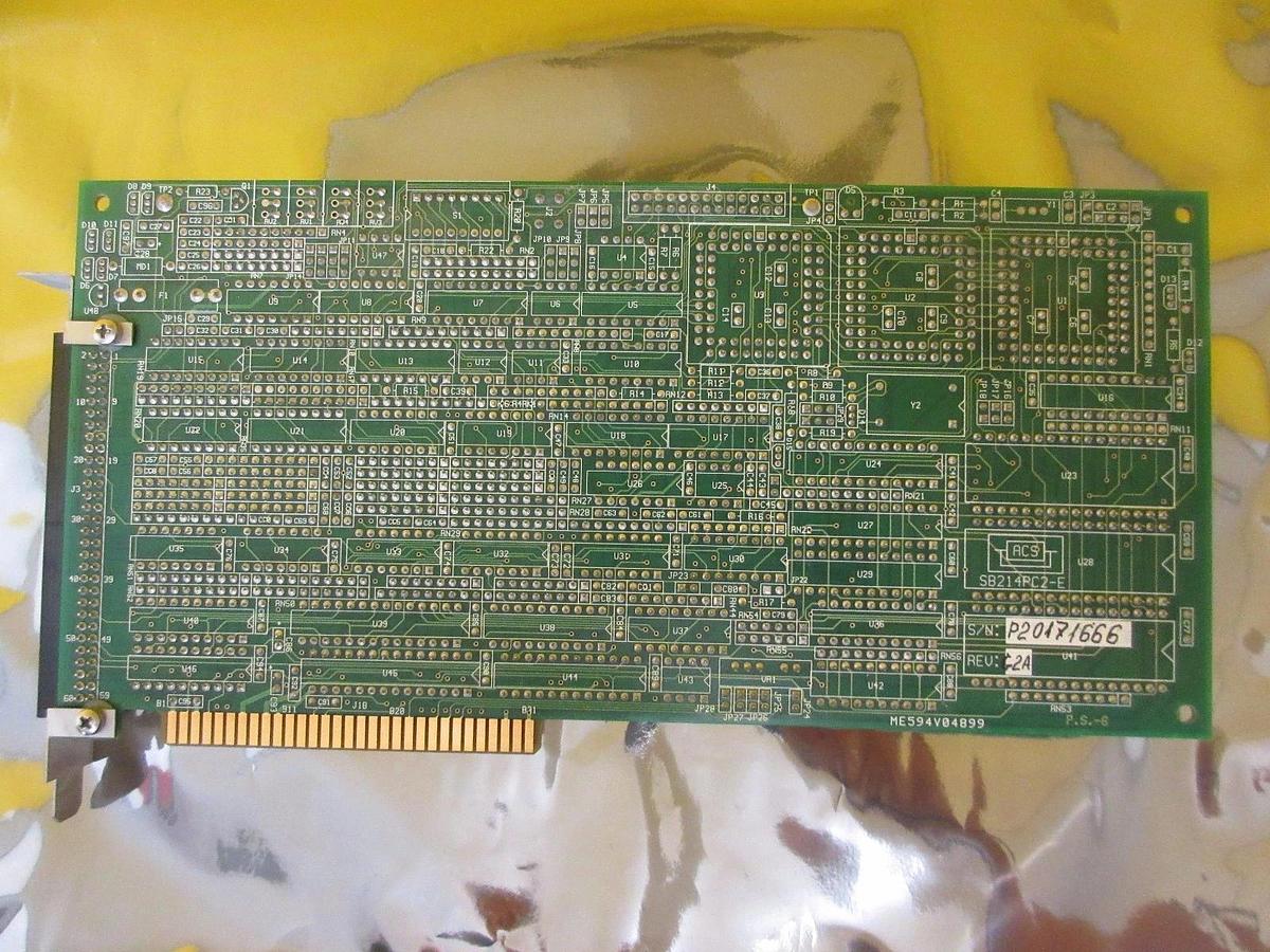 Used A.C.S Electronics SB214PC-E Controller Board PCB Card P.S.-6 NovaScan 840 Used