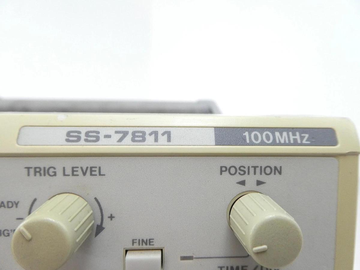 Used Iwatsu Electric SS-7811 100MHz Analog Oscilloscope Working Spare
