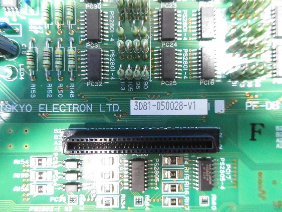 Used TEL Tokyo Electron 3D81-050028-V1 PCB Board PF-DB LM CONT T-3044SS Used