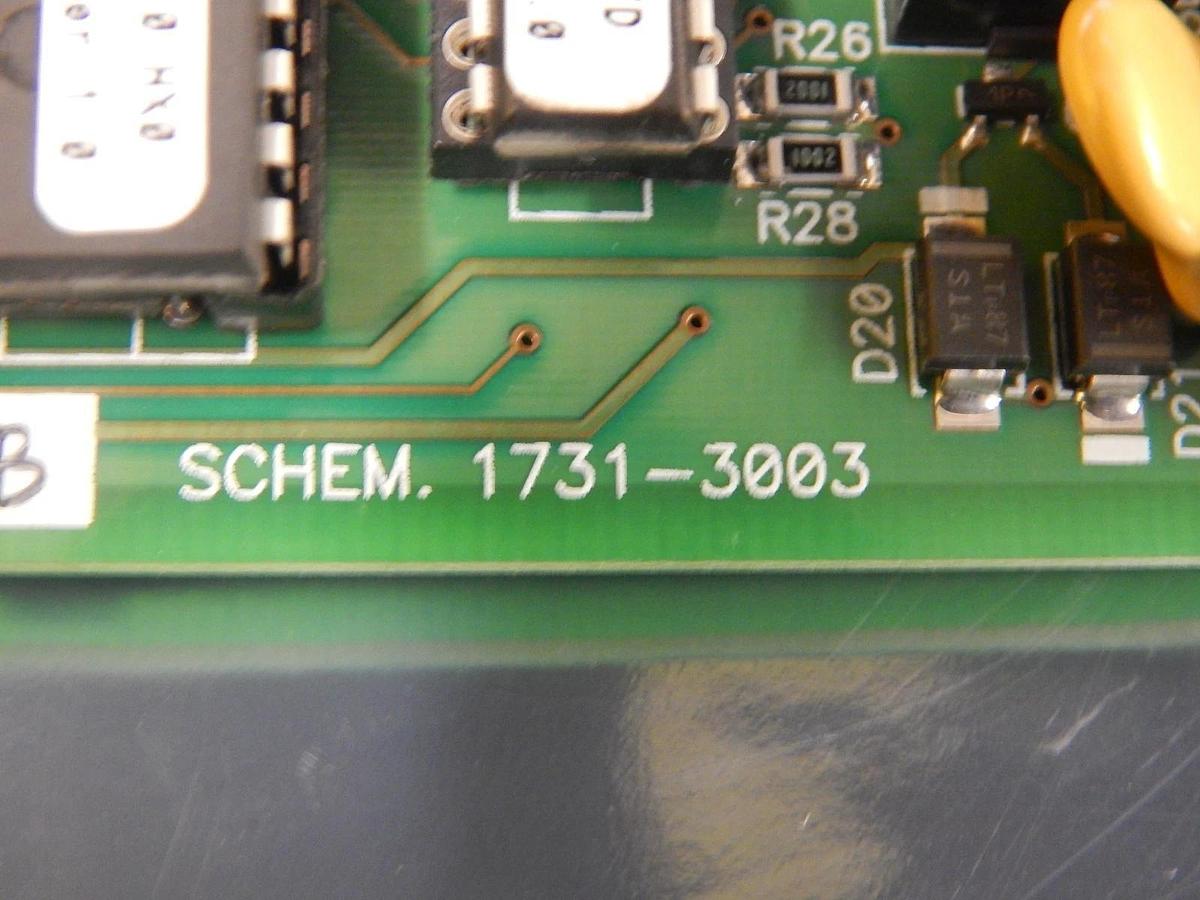 Used Schumacher 1000000-462-002 Cabinet Controller PCB Card 1731-3003 Used Working