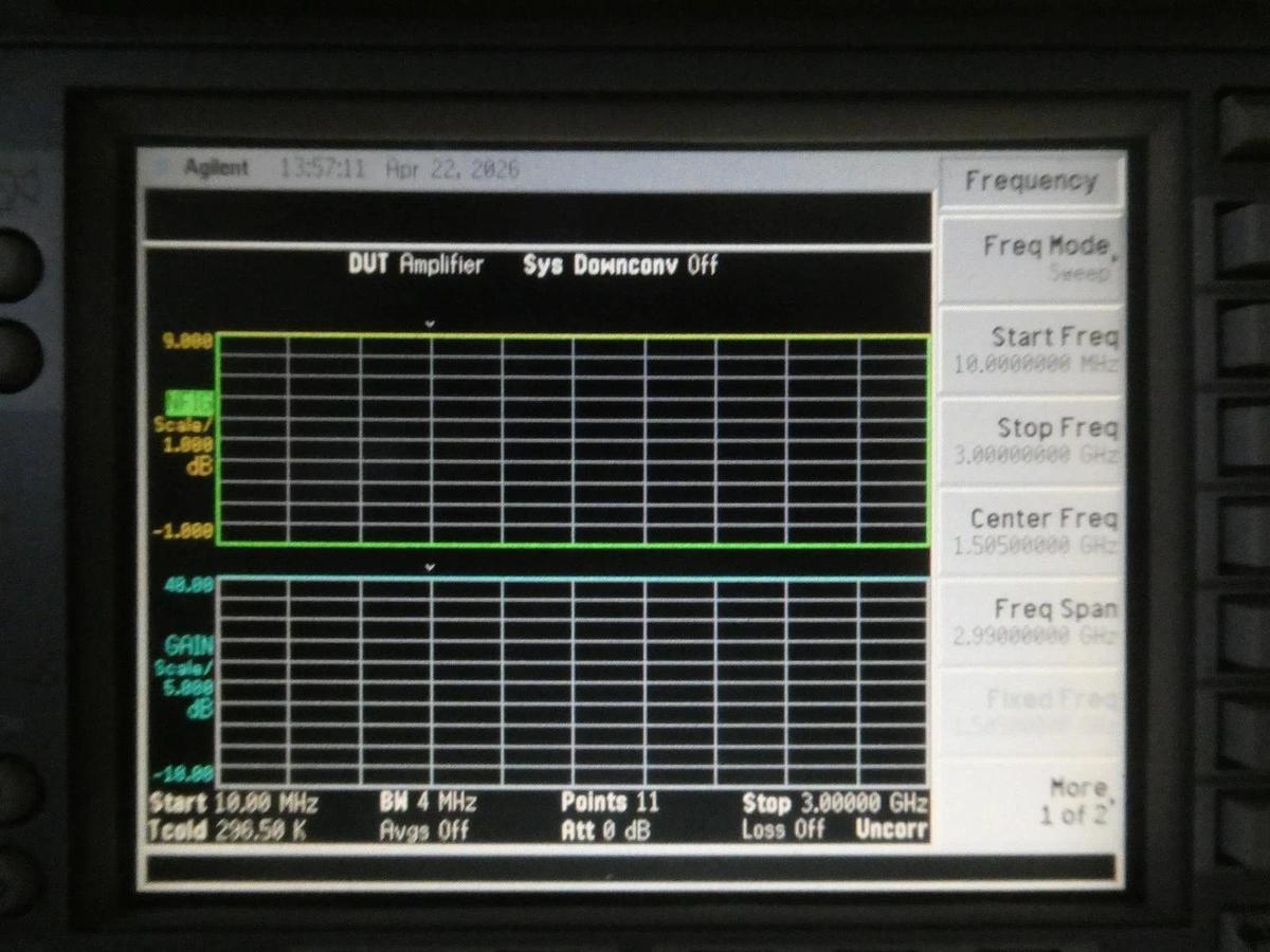 Used Agilent Technologies N8973A Noise Figure Analyzer NFA Series 10MHz-3GHz Surplus