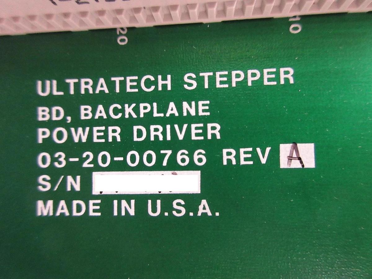 Used Ultratech Stepper 03-20-00766 Power Driver Backplane Board PCB Ultratech Used